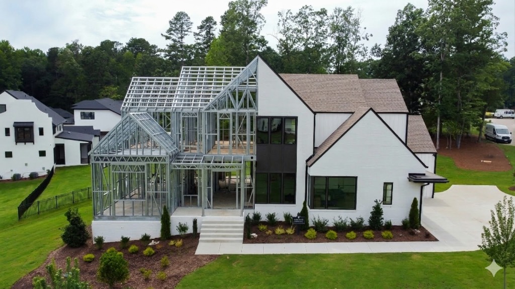 Modern steel framing structure